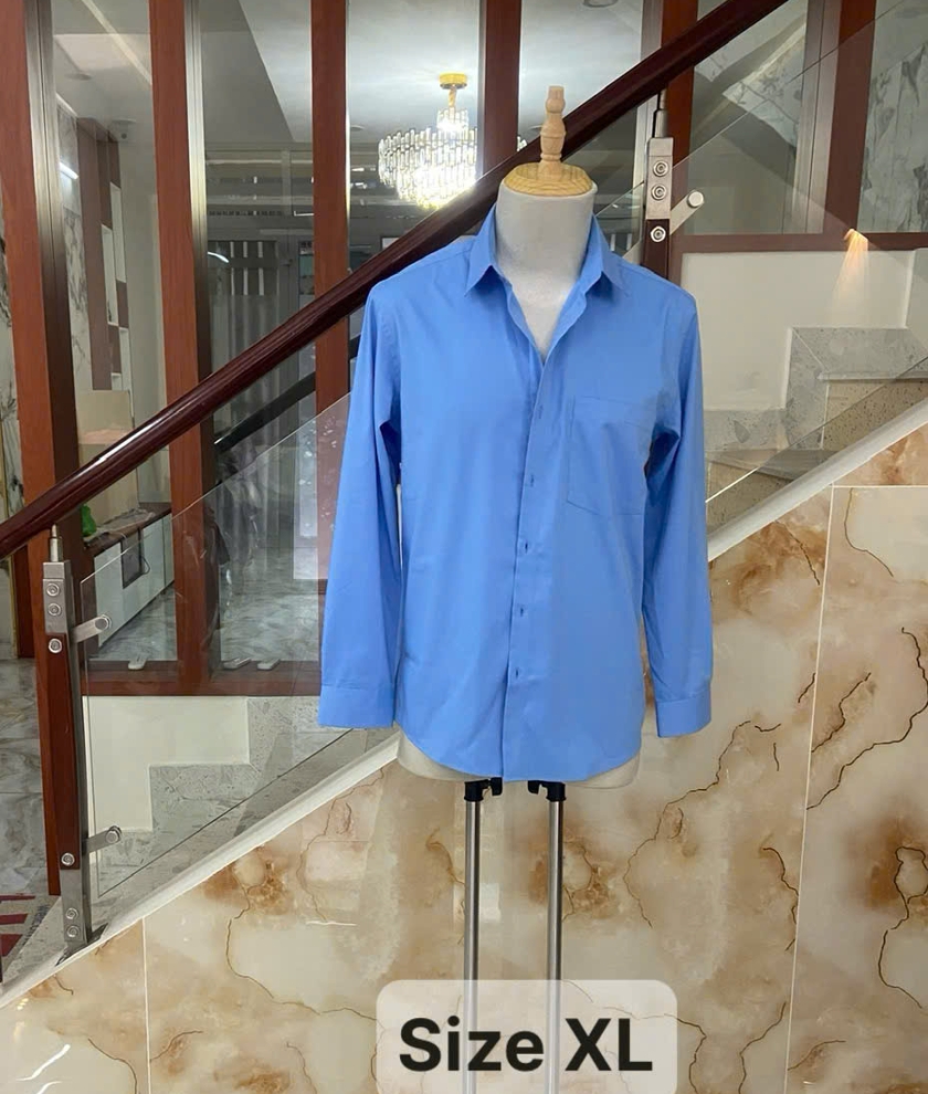 Áo sơ mi nam tay dài vải bamboo size XL