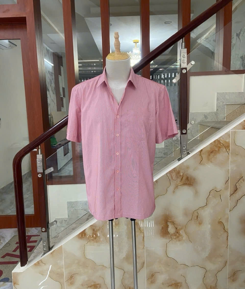 Sơ mi vải kate sọc size 2XL