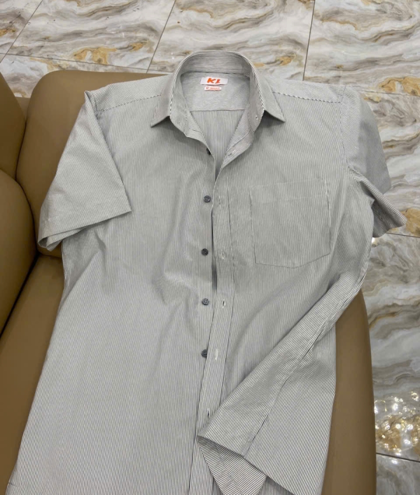 Sơ mi vải kate sọc size M